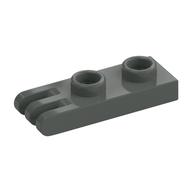 Hinge Plate 1 × 2 with 3 Fingers [Hollow Studs] Dark Gray