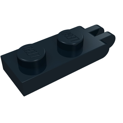 Hinge Plate 1 × 2 with 2 Fingers and Solid Studs