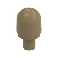 Light Cover with Internal Bar / Bionicle Barraki Eye with Hole in Bar Dark Tan