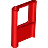 Door 1 × 4 × 5 Train Right - Thick Support Bottom Red