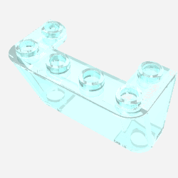 Windscreen 2 × 4 × 2 Inverted Trans-Light Blue