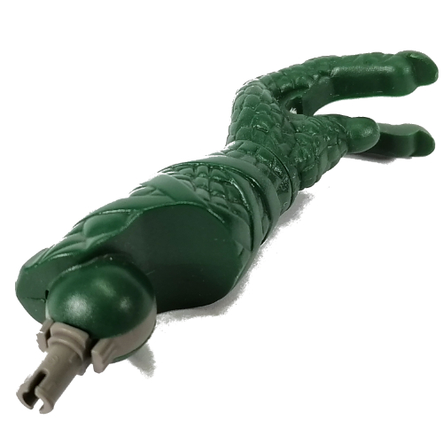 Large Figure Limb, Arm, Bottom Section, with 1 Dark Gray Pin, Euripides Dark Green