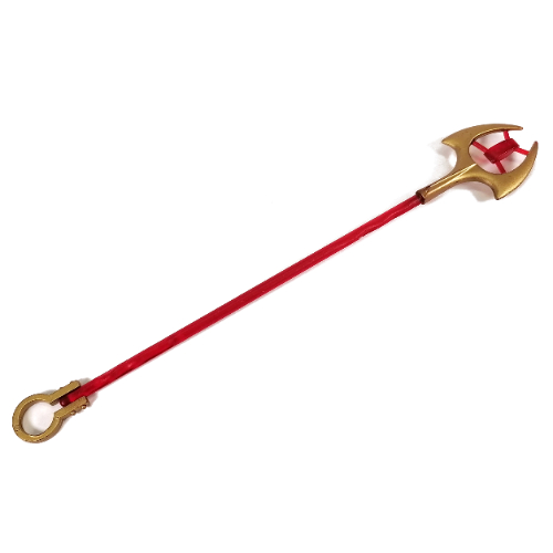 Large Figure Weapon Staff (Euripides) Trans-Red