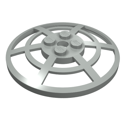 Dish 6 × 6 Inverted, Radar / Webbed [No Anti-studs]