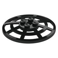 Dish 6 × 6 Inverted, Radar / Webbed [Anti-studs at 90°] Schwarz