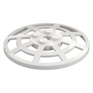 Dish 6 × 6 Inverted, Radar / Webbed [Anti-studs at 90°] White