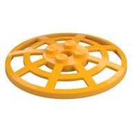 Dish 6 × 6 Inverted, Radar / Webbed [Anti-studs at 90°] Bright Light Orange