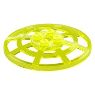 Dish 6 × 6 Inverted, Radar / Webbed [Anti-studs at 90°] Trans-Neon Green