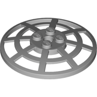 Dish 6 × 6 Inverted, Radar / Webbed [Anti-studs at 90°] Light Bluish Gray