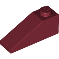Brick Sloped 33° 3 × 1 Dark Red