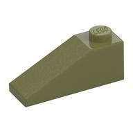 Brick Sloped 33° 3 × 1 Olive Green