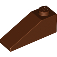Brick Sloped 33° 3 × 1 Reddish Brown