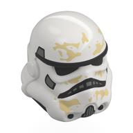 Helmet Stormtrooper Dual Molded with Tan Dirt Stains print Weiß