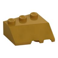 Brick Wedged, Sloped 45° 3 × 3 Left Pearl Gold