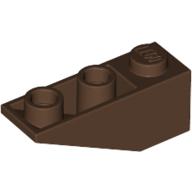 Brick Sloped Inverted 34° 3 × 1 without Internal Stopper Brown