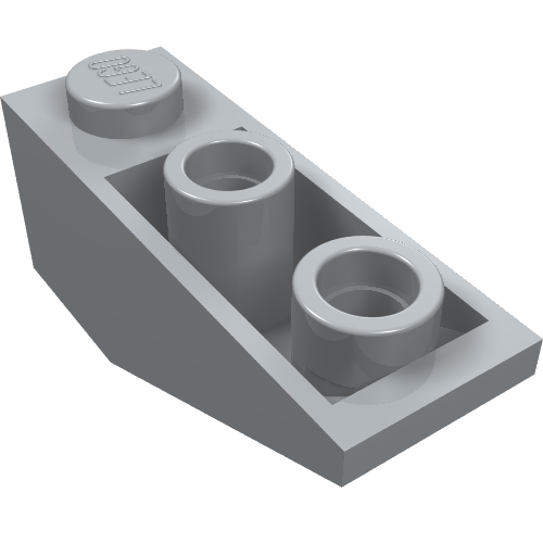 Brick Sloped Inverted 34° 3 × 1 with Internal Stopper Light Bluish Gray