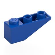 Brick Sloped Inverted 33° 3 × 1 with Internal Stopper and No Front Stud Connection Blue