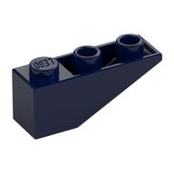 Brick Sloped Inverted 33° 3 × 1 with Internal Stopper and No Front Stud Connection Dunkelblau
