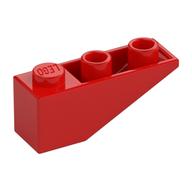 Brick Sloped Inverted 33° 3 × 1 with Internal Stopper and No Front Stud Connection Red
