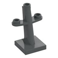 Boat, Mast 2 × 2 × 3 Inclined with Stud on Top and Two Sides Dark Bluish Gray