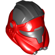 Helmet TIE Pilot, Dual Molded Red with Light Bluish Grey Markings print Black