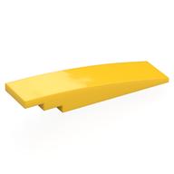Brick Curved 8 × 2 No Studs Yellow