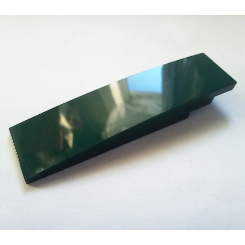 Brick Curved 8 × 2 No Studs Dark Green