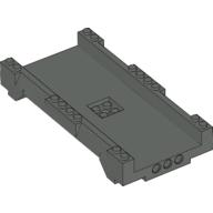 Track System, Straight Track 16 × 8 × 2 Dunkelgrau