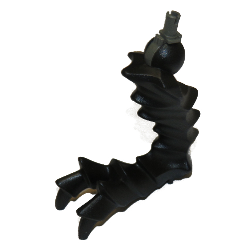 Large Figure Limb, Leg with Pin (Ooni) Black