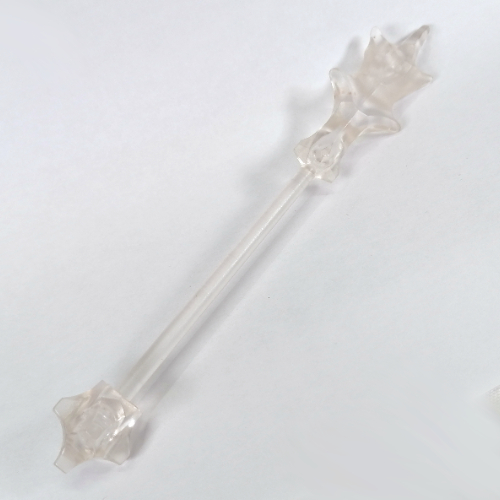 Large Figure Weapon Staff (Nepol) Trans-Medium Blue
