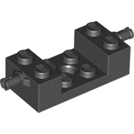 Brick Special 2 × 4 with Wheels Holder, Cross Slit with 2 × 2 Recessed and Hole