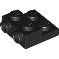 Plate Special 2 × 2 × 2/3 with Two Studs On Side and Two Raised [Half Hollow Anti-stud] - Updated Version