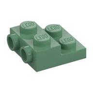 Plate Special 2 × 2 × 2/3 with Two Studs On Side and Two Raised [Half Hollow Anti-stud] - Updated Version Sandgrün