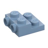 Plate Special 2 × 2 × 2/3 with Two Studs On Side and Two Raised [Half Hollow Anti-stud] - Updated Version Sandblau