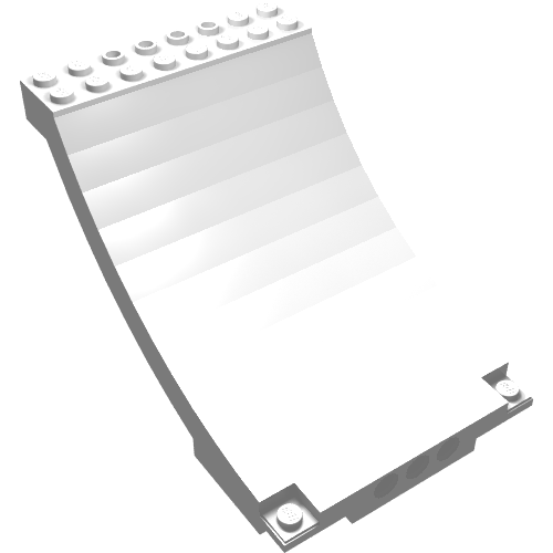 Sports Arena Section / Skateboard Ramp White