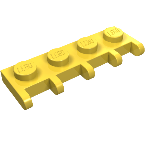 Scharnier Fahrzeugdach-Halter 1 × 4 Gelb