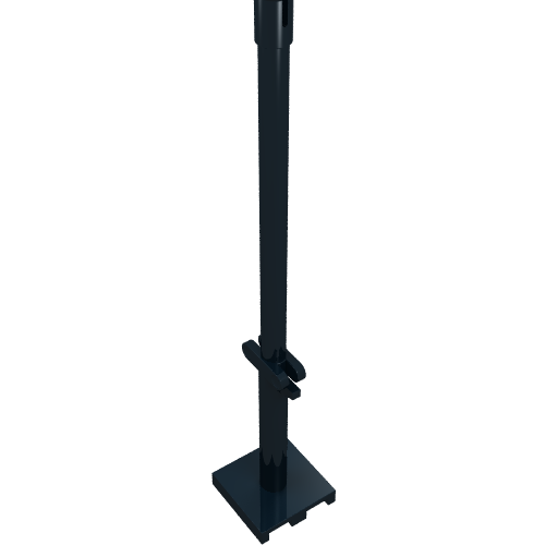 Boat, Mast 2 × 2 × 9 2/3 Bar with Slot on Top and 2 Finger Hinge on Two Sides