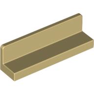 Panel 1 × 4 × 1 with Rounded Corners [Thick Wall] Tan