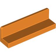 Panel 1 × 4 × 1 with Rounded Corners [Thick Wall] Orange