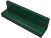 Panel 1 × 4 × 1 with Rounded Corners [Thick Wall] Dark Green