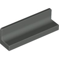 Panel 1 × 4 × 1 with Rounded Corners [Thick Wall] Dunkelgrau