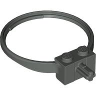 Sports Hoop with 2 Studs and Axle Dunkelgrau