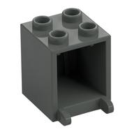 Box 2 × 2 × 2 [Hollow Studs] Dark Gray