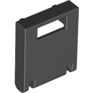 Kiste 2 × 2 × 2 Tür mit Schlitz Schwarz