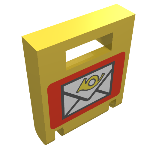 Box 2 × 2 × 2 Door with Slot and Mailbox Print