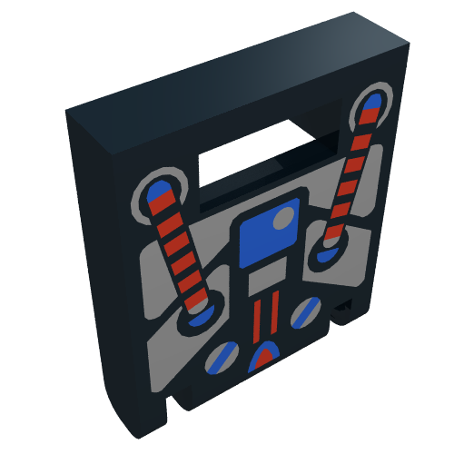 Box 2 × 2 × 2 Door with Slot and Spyrius Print Black