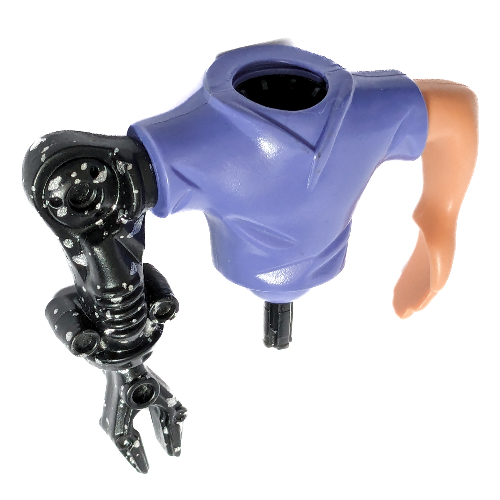 Large Figure Torso with Arms, Nick (McDonalds) Medium Bluish Violet
