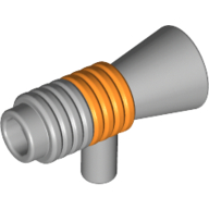 Equipment / Weapon, Loudhailer / Blaster / Space Gun with Orange Stripe Print Hellblaugrau