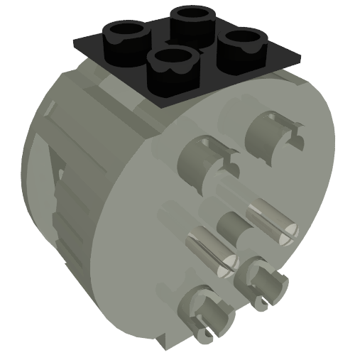 Battery Box, 4.5V, 2 × 4, 3 x C-Cell Polarity Switch Light Gray
