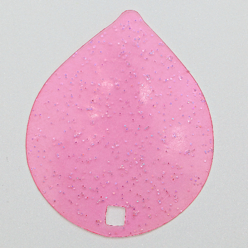 Belville, Plant, Flower Petal 6.5 × 8 Glitter Trans-Dark Pink